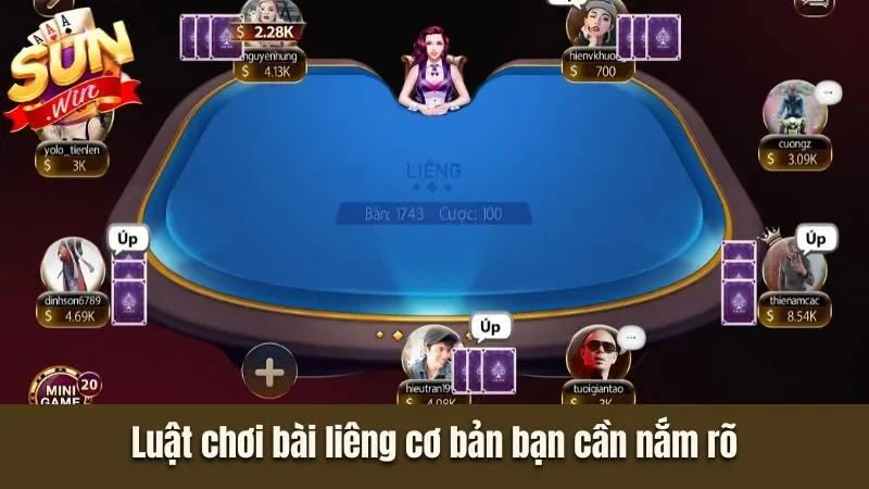 Luật chơi bài liêng Sunwin cơ bản bạn cần nắm rõ